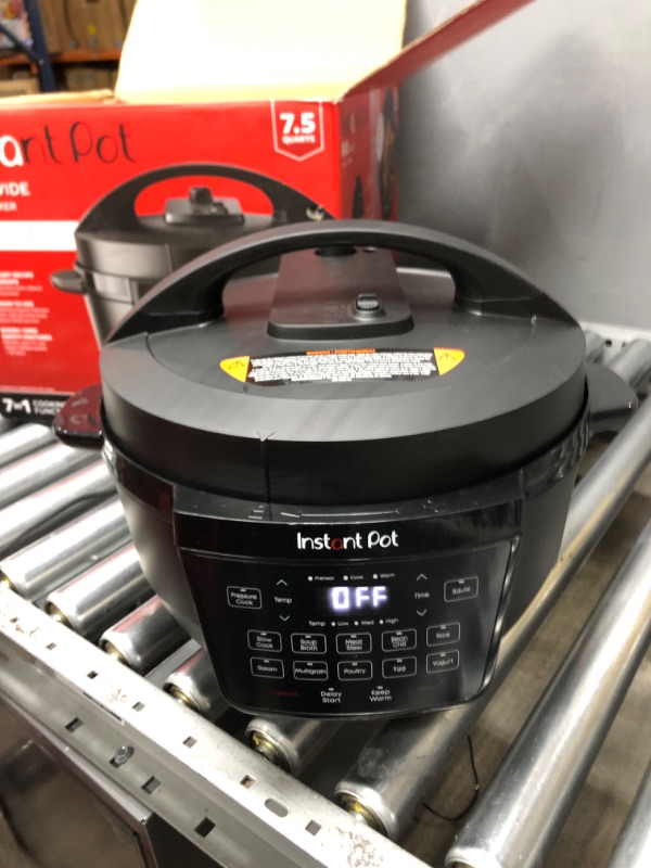 Photo 3 of (PARTS ONLY)Instant Pot RIO Wide Base, 7.5 Quarts, Large Searing Base, WhisperQuiet Steam Release, 7-in-1 Electric Multi-Cooker, Pressure Cooker, Slow Cooker, Rice Cooker, Steamer, Sauté, Yogurt & Warmer 7.5 QT