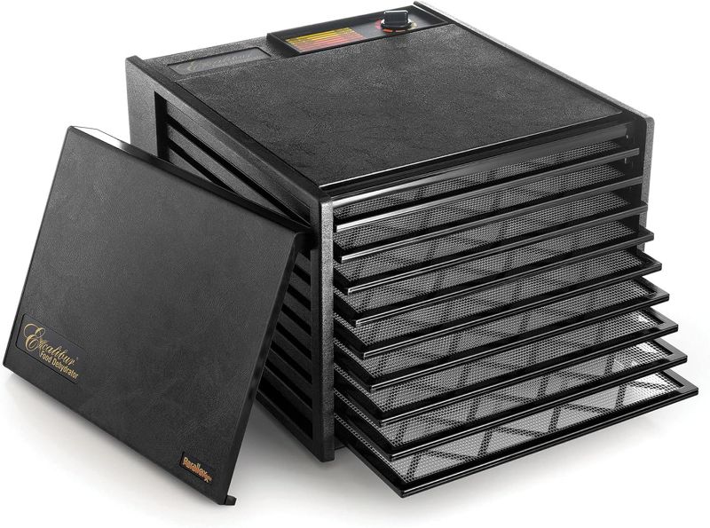 Photo 4 of (READ NOTES) Excalibur 3900B Electric Food Dehydrator Machine with Adjustable Thermostat Accurate Temperature Control and Fast Drying, 600 W, 9 Trays, Black