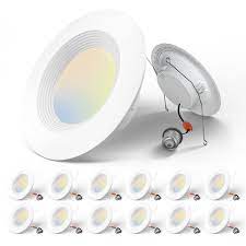 Photo 1 of Amico 6 inch 4CCT LED Recessed Lighting 16 Pack