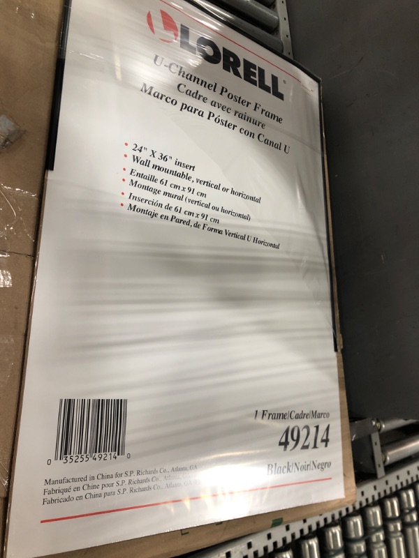 Photo 1 of Lorell Stylish Poster Frame, 24" x 36" (49214)