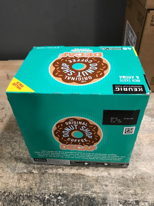 Photo 2 of *8/8/2025* The Original Donut Shop Decaf Keurig Single-Serve K-Cup Pods, Medium Roast Coffee, 48 Count (Pack of 1) Decaf 48 Count (Pack of 1)