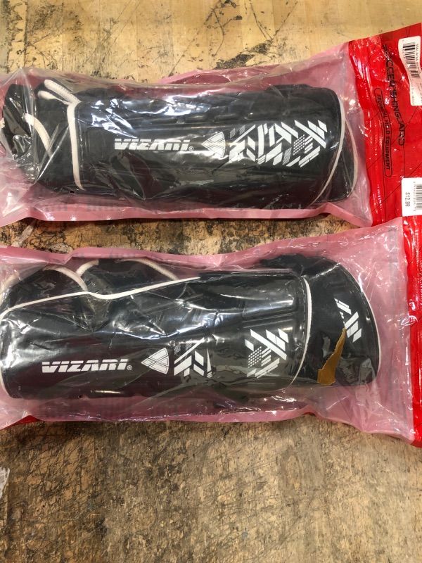 Photo 2 of 2 PACK(4 PIECES TOTAL)Vizari Youth Malaga Soccer Shin Guards, SIZE LARGE
