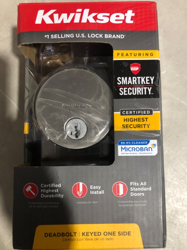 Photo 2 of * see all images *
Kwikset 92580-016 Deadbolt, Satin Nickel