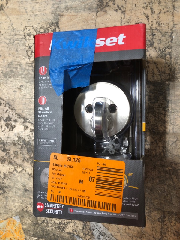 Photo 3 of * see all images *
Kwikset 92580-016 Deadbolt, Satin Nickel