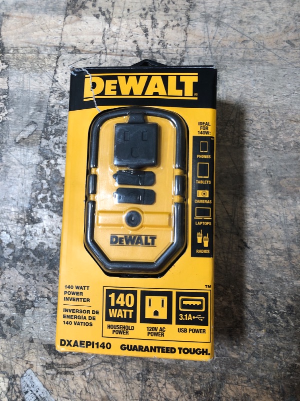 Photo 2 of DeWalt Power Inverter Dxaepi140