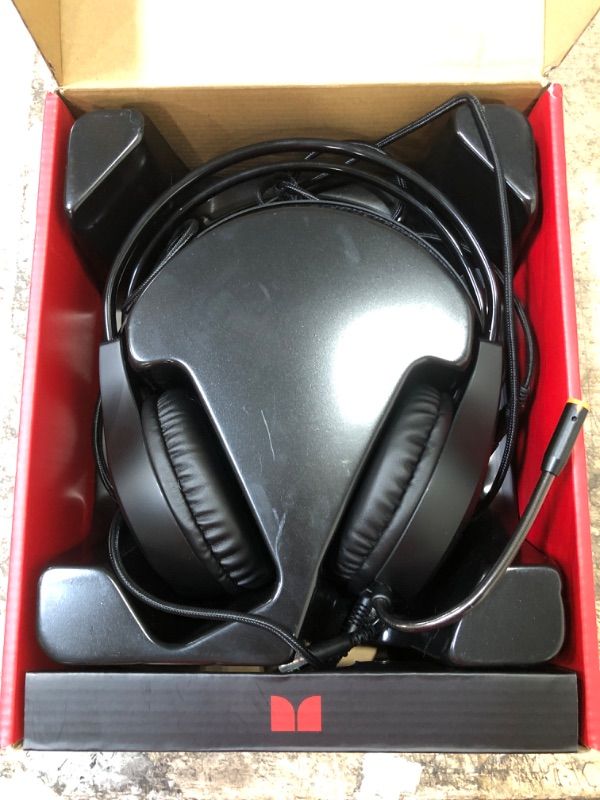 Photo 2 of Monster Black LED Gaming Headset
