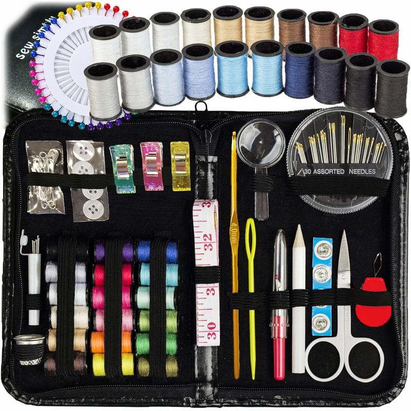 Photo 1 of * see all images *
ARTIKA Sewing Kit for Adults and Beginners - Needle and Thread Kit with Sewing Accessories and Portable Case for Travel