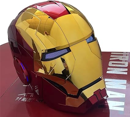 Photo 1 of  Iron-man MK 5 Helmet Wearable Electronic Open/Close Iron-man Mask Kids Toys Birthday Christmas Gift
