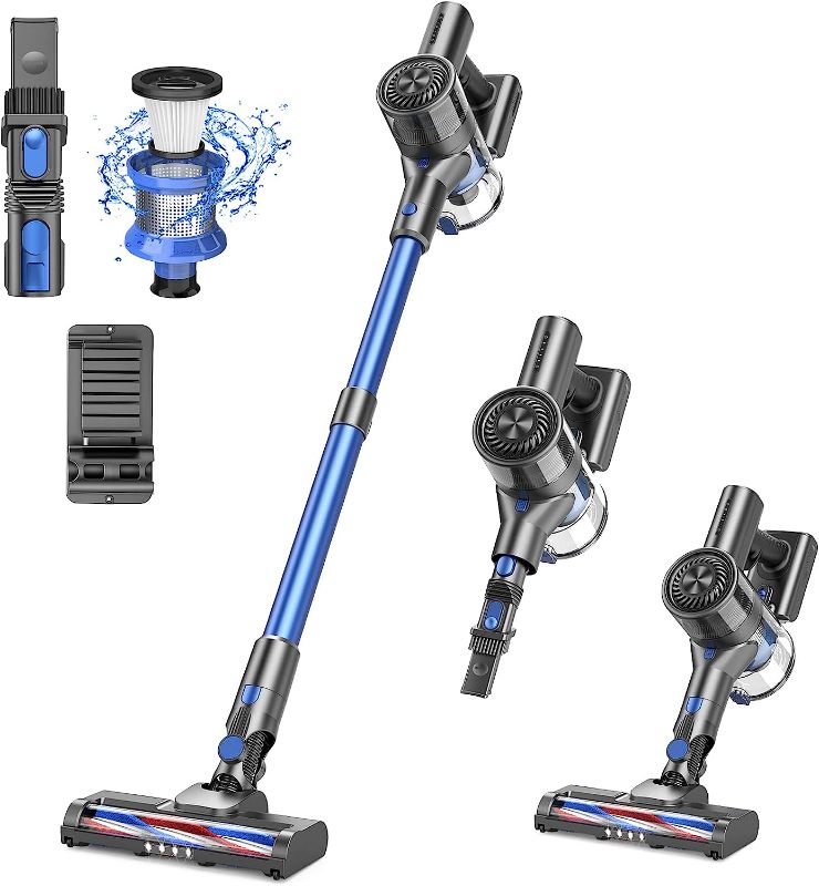 Photo 1 of Cordless Vacuum Cleaner with 80000 RPM High-Speed Brushless Motor, 2600mAh Powerful Lithium Batteries, 5 Stages High Efficiency Filtration, Up to 40 Mins...
