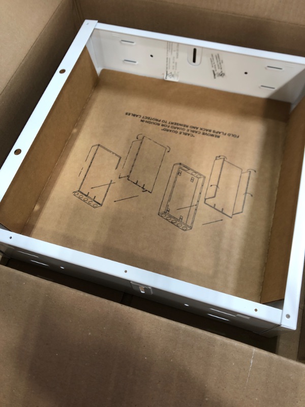 Photo 2 of ***Parts Only***Legrand - OnQ, Cable Management, Structured Media Enclosure, In-Wall Enclosure, 14 inch, Glossy White, EN1480 14 inch Enclosure ONLY