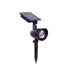 Photo 1 of Harbor Breeze 60-Lumen Black Solar LED Spot Light
