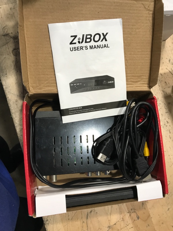 Photo 1 of Digital TV Converter Box, ATSC Cabal Box - ZJBOX for Analog HDTV Live1080P with TV Recording&Playback,HDMI Output,Timer Setting TV Tuner Function Set Top Box Digital Channel Free