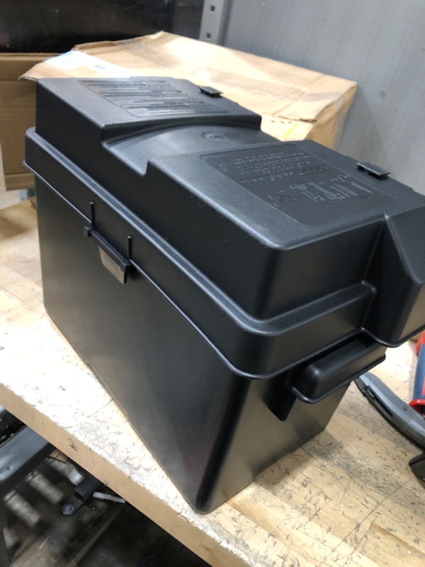 Photo 2 of NOCO Snap-Top HM327BKS Battery Box, Group 27 12V Outdoor Waterproof Battery Box for Marine, Automotive, RV, Boat, Camper and Travel Trailer Batteries