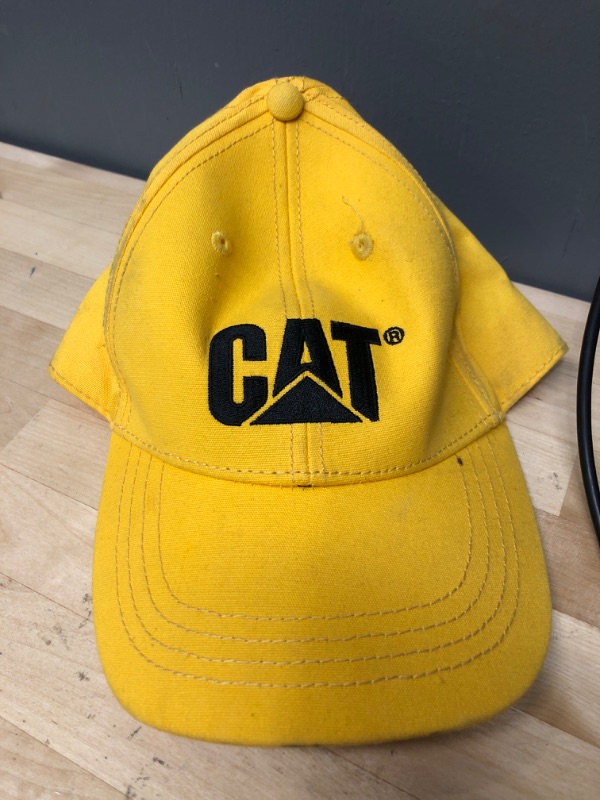 Photo 2 of Hat Accessories Yellow Low Profile Strapback Cat Caterpillar Equiptment Hat Racing Dozer
