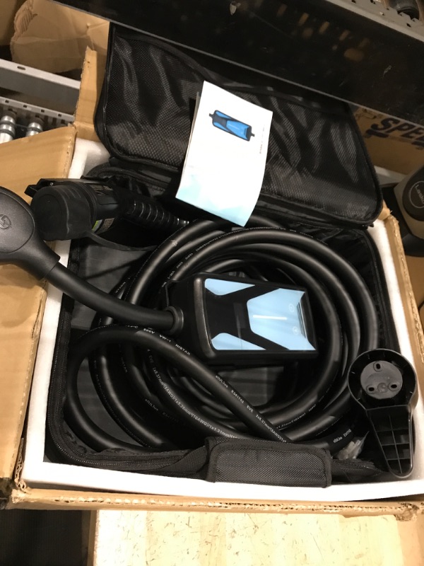 Photo 2 of MAX GREEN 40A NEMA 14-50, 240V, 22FT Cable Level 2 EV Charger, Adjustable Current 8A-40A & Time Delay Portable EV Charging Station, CSA & FCC Certified, SAE J1772 Electric Vehicle Charger