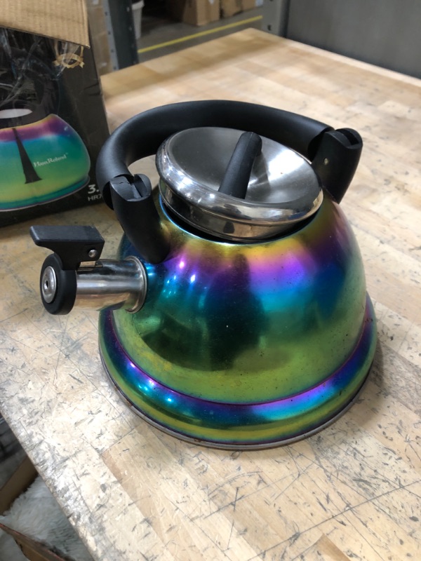 Photo 1 of * used * damaged * see all images *
Whistling Tea Kettle, 3L Stainless Steel Whistling Tea Pot for Stovetop Whistling Kettle Fast Boiling Hot Water 