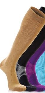 Photo 1 of ****(1 Pair)****
Treat My Feet Knee High Compression Socks for Women & Men, 15-20 mmHg, Edema Relief Small (1 Pair) Beige