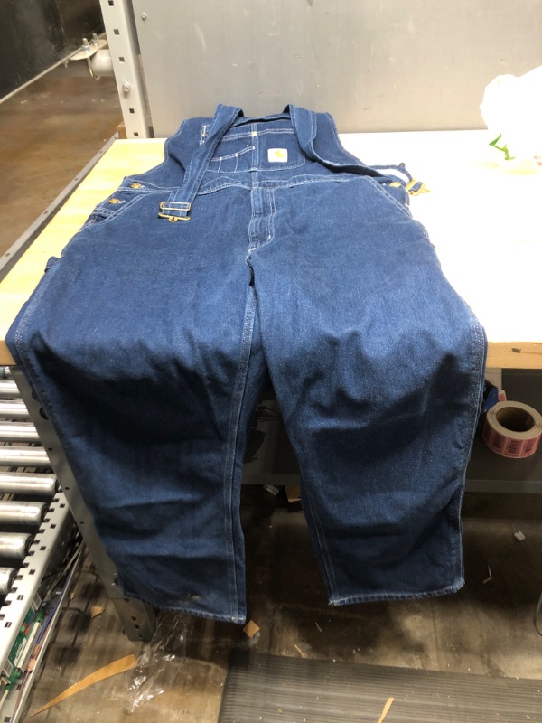 Photo 2 of Carhartt mens Loose Fit Denim Bib Overall 36 x 30
