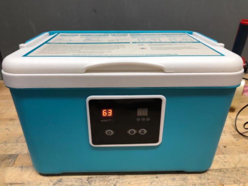 Photo 5 of Cold Therapy Machine — Cryotherapy Freeze Kit System — for Post-Surgery Care, ACL, MCL, Swelling, Sprains, and Other Injuries - Wearable, Adjustable Knee Pad — Cooler Pump with Digital Timer
