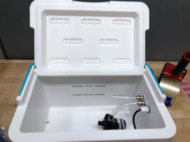 Photo 1 of Cold Therapy Machine — Cryotherapy Freeze Kit System — for Post-Surgery Care, ACL, MCL, Swelling, Sprains, and Other Injuries - Wearable, Adjustable Knee Pad — Cooler Pump with Digital Timer

