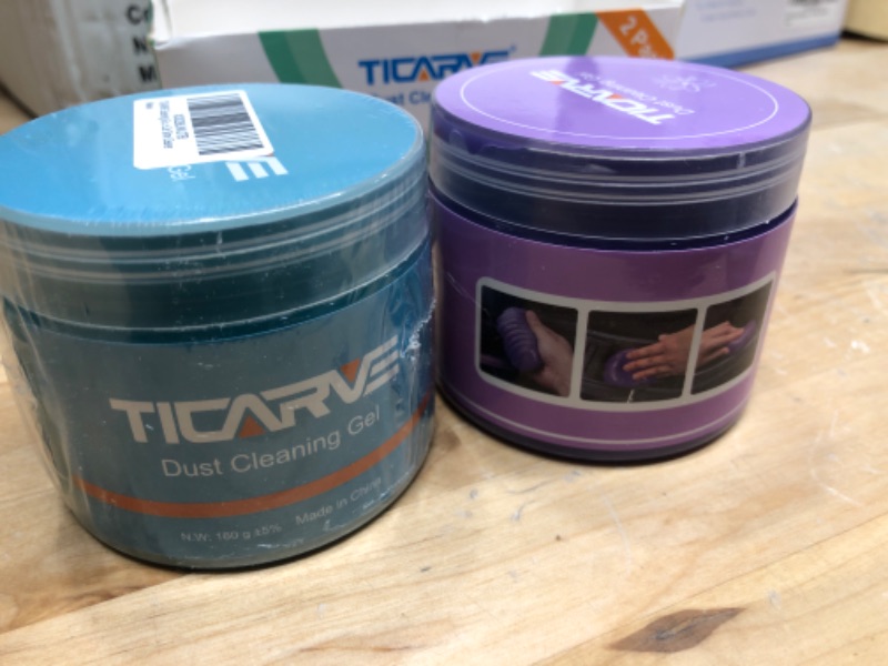 Photo 2 of TICARVE Cleaning Gel for Car Cleaning Putty Car Slime for Cleaning Car Detailing Putty Detail Tools Car Interior Cleaner Automotive Car Cleaning Kits Keyboard Cleaner Blue Purple (2Pack) BluePurple