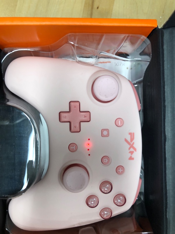 Photo 2 of PXN 9607X Wireless Switch Pro Controller for Switch Controller/Switch Lite/Switch OLED, Switch Pro Controller with Wake-up, Turbo, NFC, Motion, Vibration (Pink)
