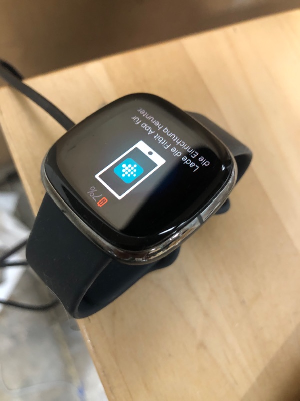 Photo 2 of Fitbit Sense Advanced Smartwatch with Tools for Heart Health, Stress Management & Skin Temperature Trends, Carbon/Graphite, One Size (S & L Bands Included)