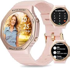 Photo 6 of Smart Watch for Women, 1.32’’ New Octagonal Touch Screen Answer Make Call Watches with 110+ Sports Calendar Calculator Blood Oxygen Heart Rate Monitor, SmartWatch for Men for Android iOS Phones (pink)