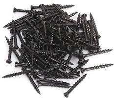 Photo 1 of 100 black polished wood screws 2.5in