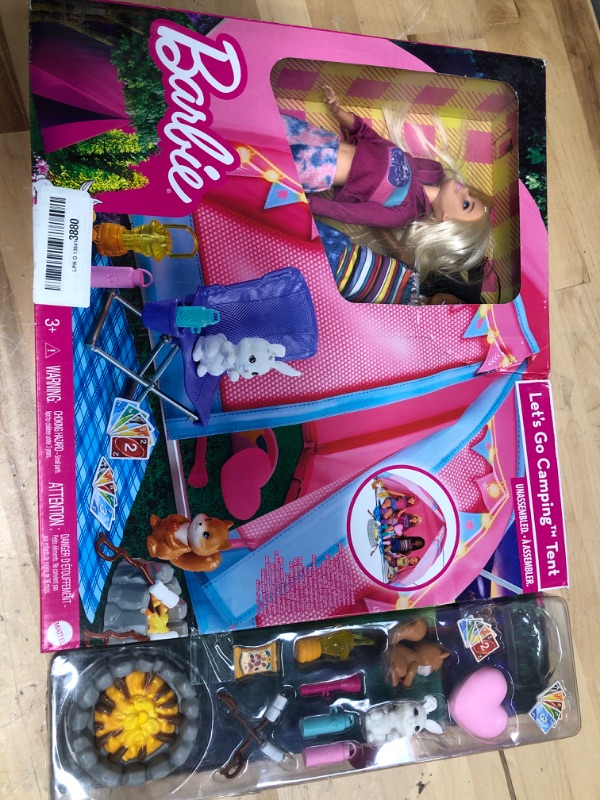 Photo 2 of Barbie Let's Go Camping Tent Playset
