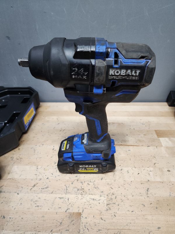 Photo 2 of ***SEE NOTES***Kobalt XTR 24-Volt Max 1/2-in Drive Cordless Impact Wrench (1-Battery Included)
