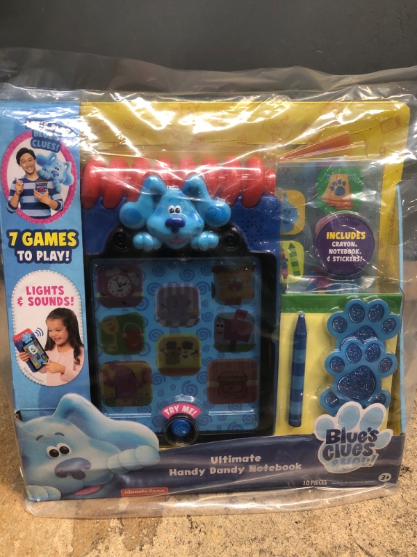 Photo 2 of Blue’s Clues & You! Ultimate Handy Dandy Notebook, Interactive Kids Toy with Lights and Sounds, Blue's Clues Game, by Just Play