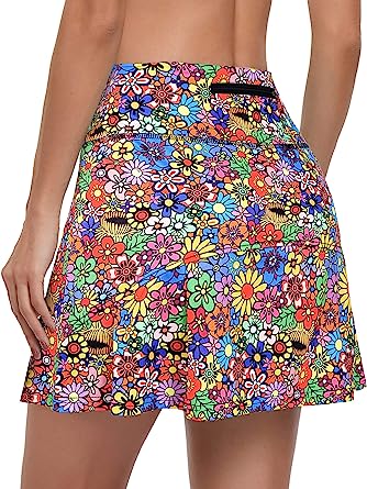 Photo 1 of  Tennis Skirt for Womens with Pockets Girls 15" High Waist Athletic Skort Skirts for Golf Workout Large