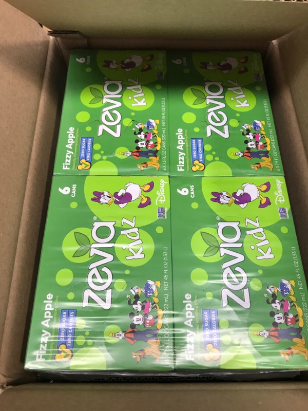 Photo 2 of **EXPIRES JULY22/2023**  Zevia Kidz, Fizzy Apple, 7.5 Ounce Cans (Pack of 24) Fizzy Apple 7.5 Fl Oz (Pack of 24)