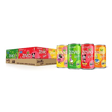 Photo 1 of ** EXPIRES JULY 22/2023** Zevia Kidz Variety Pack, 7.5 Oz Cans (Pack Of 24)
