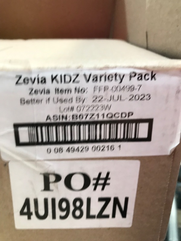 Photo 2 of ** EXPIRES JULY 22/2023** Zevia Kidz Variety Pack, 7.5 Oz Cans (Pack Of 24)
