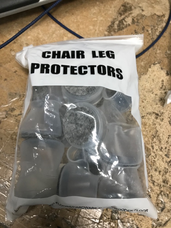 Photo 1 of 16 Pcs Chair Leg Protectors, Round, Square, for Hardwood Floors, Silicone Felt Furniture Pads Non Slip, Free Moving Table Leg Covers, Stool Leg Protectors Caps
