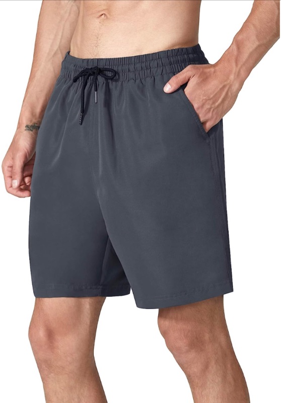 Photo 1 of NOMINATE Mens Swim Trunks Quick Dry Board Shorts with Mesh Liner for Beach Swmming Surfing SIZE L
