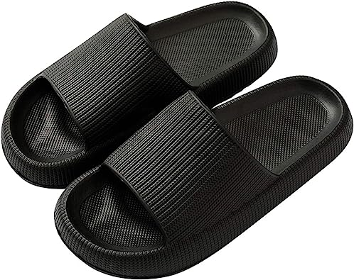 Photo 1 of Black Pillow Slippers