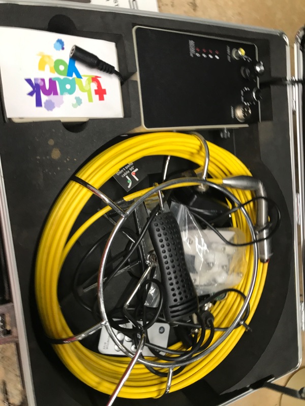 Photo 1 of Pipe Pipeline Inspection Camera, Drain Sewer Industrial Endoscope HBUDS Waterproof IP68 Snake Video System with 7 Inch LCD Monitor 1000TVL Camera (7D1-165ft Cable) 7D1-165ft Cable with DVR
