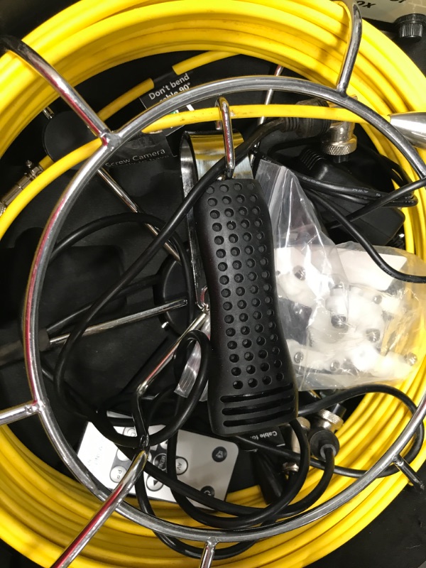 Photo 1 of Pipe Pipeline Inspection Camera, Drain Sewer Industrial Endoscope HBUDS Waterproof IP68 Snake Video System with 7 Inch LCD Monitor 1000TVL Camera (7D1-165ft Cable) 7D1-165ft Cable with DVR