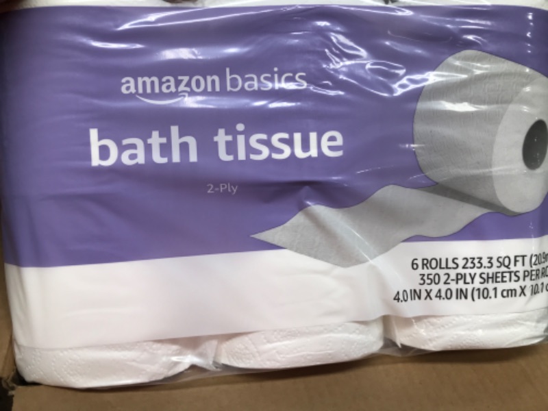 Photo 2 of 15 Rolls of Amazon Basics 2 Ply Toilet Paper