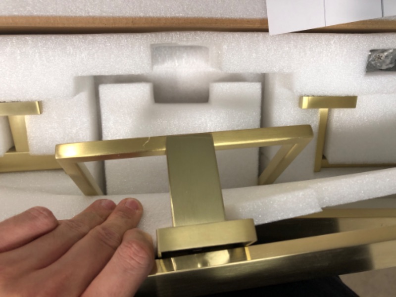 Photo 1 of 5-Piece Bathroom Hardware Set Brushed Gold, Lava Odoro Towel Bar Set Wall Mounted Stainless Steel - Include 2 Towel Bar Towel Ring Toilet Paper Holder and Double Hook, 23.6-Inch 5-Piece Brushed Gold