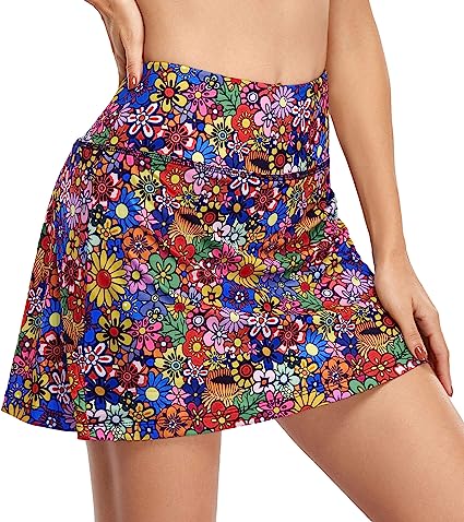Photo 1 of  Tennis Skirts for Women with Pockets High Waisted Athletic Golf Skorts Skirts
SIZE 2XLARGE