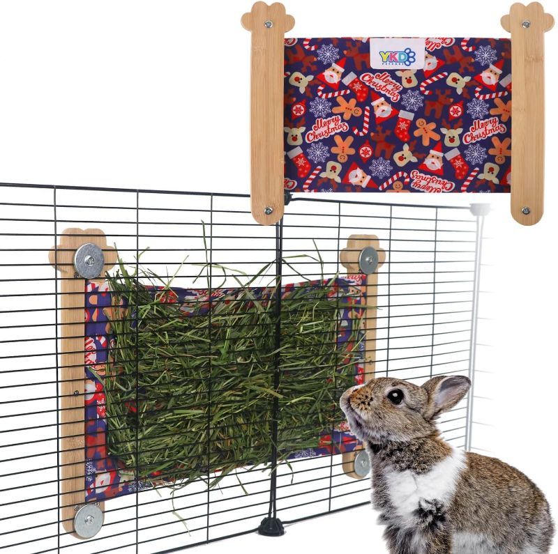 Photo 1 of ***DIFFERENT DESIGN*** SEE PHOTO***
Guinea Pig Hay Feeder, Hanging Stretch Cloth Rabbit Hay Feeder, Outside The Cage Hay Feeder for Guinea Pig, Rabbit, Chinchilla