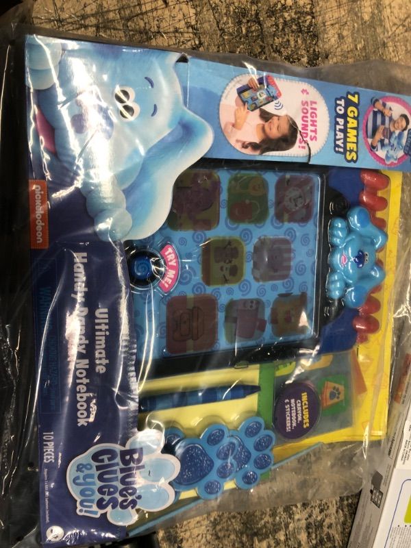 Photo 2 of Blue’s Clues & You! Ultimate Handy Dandy Notebook, Interactive Kids Toy with Lights and Sounds, Blue's Clues Game, by Just Play