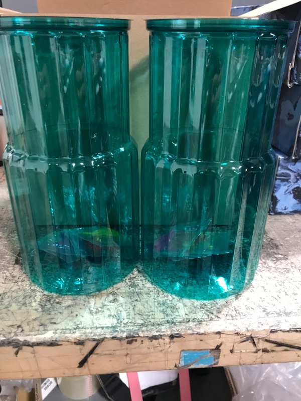 Photo 1 of 2 green vases