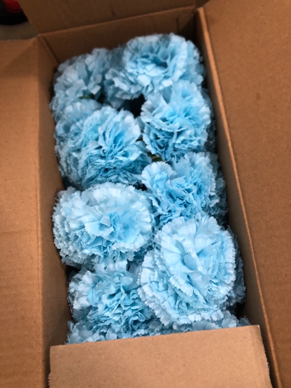 Photo 2 of 5" Blue Artificial Silk Flower 100 count ( Pack of 10 )