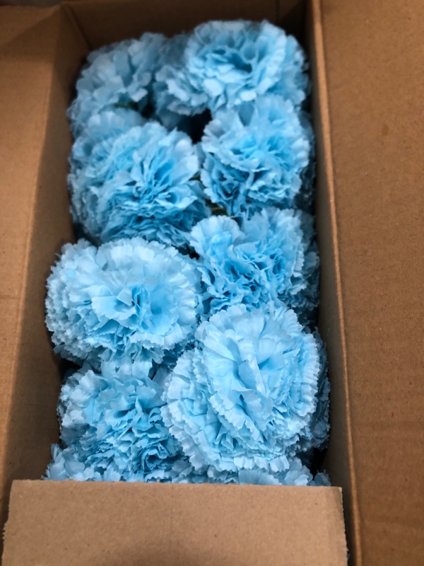 Photo 2 of 5" Blue Artificial Silk Flower 100 count ( Pack of 10 )
