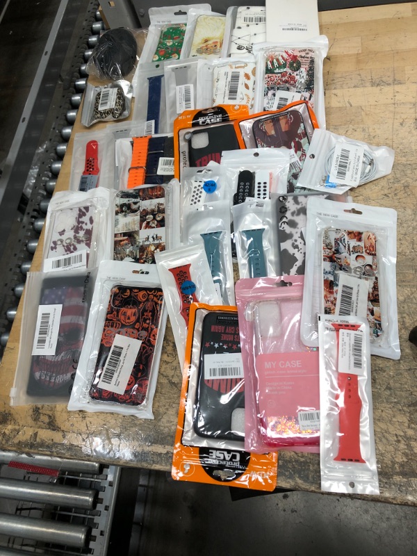 Photo 1 of 29 assorted phone cases, and watch accessories. For different phone makes and models